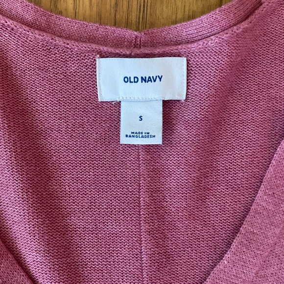 Old Navy dusty rose, long sleeve, v-neck tunic sweater - Picture 3 of 11